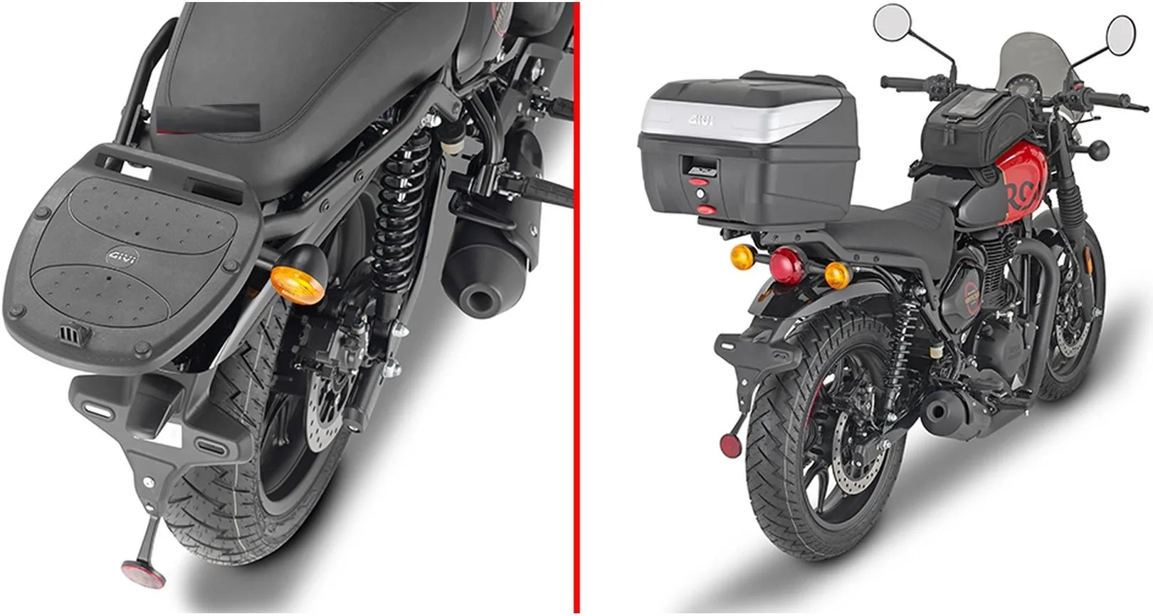 Adaptador Posterior Para Maleta Monolock - Givi Compatible Con Royal Enfield Hntr 350 (2022-2024)