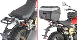 Monolock Blade Black Tech Top Case - 37 Lt Blade Technopolymer - Givi Compatible With Fantic Motor Caballero Scrambler 500 (2018-2023)