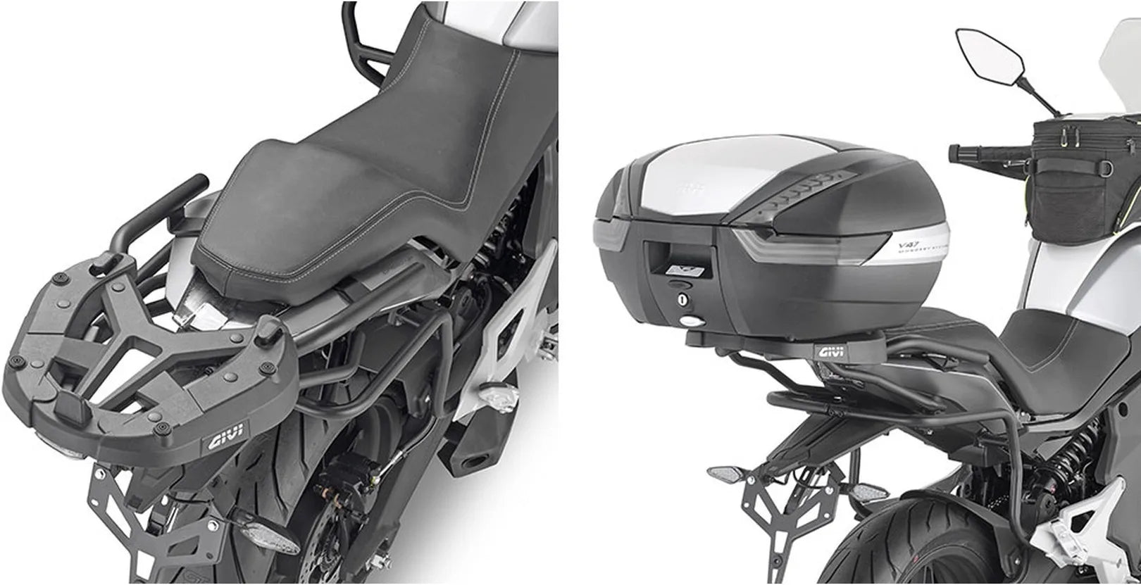 Baúl Monokey Trekker Aluminio Negro 33 Lt Trekker Aluminio - Givi Compatible Con Cfmoto 700 Mt (2024)