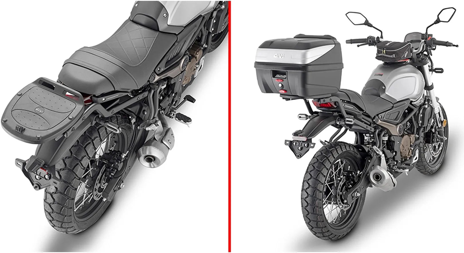 Baúl Monolock Alpina Aluminio 44 Lt Alpina Aluminio - Givi Compatible Con Voge Trofeo 300 Ac Scrambler (2022-2024)
