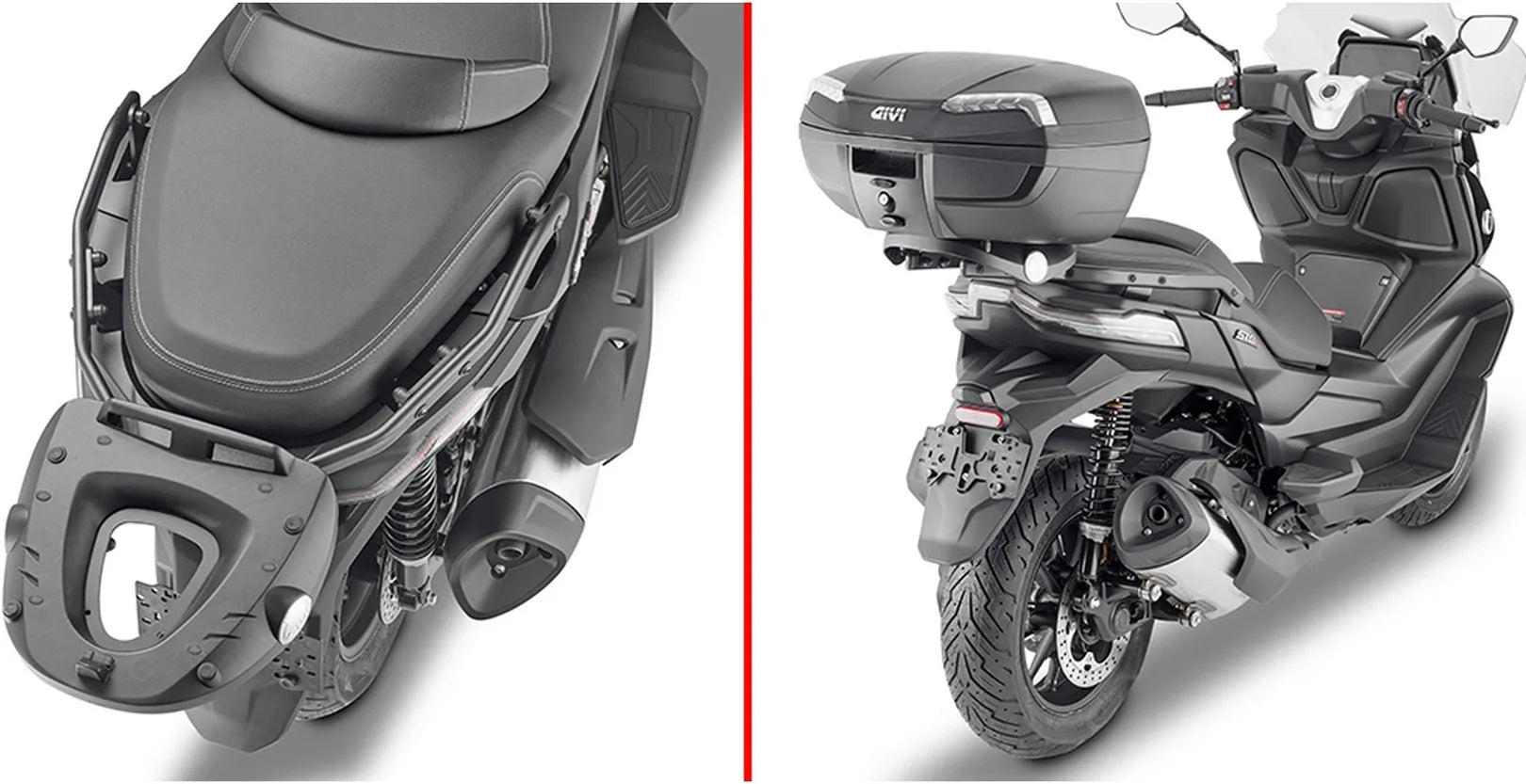 Baúl Monokey Trekker Lite Negro 35 Lt Trekker Lite Plastico - Givi Compatible Con Voge Sr4 350 (2022-2024)
