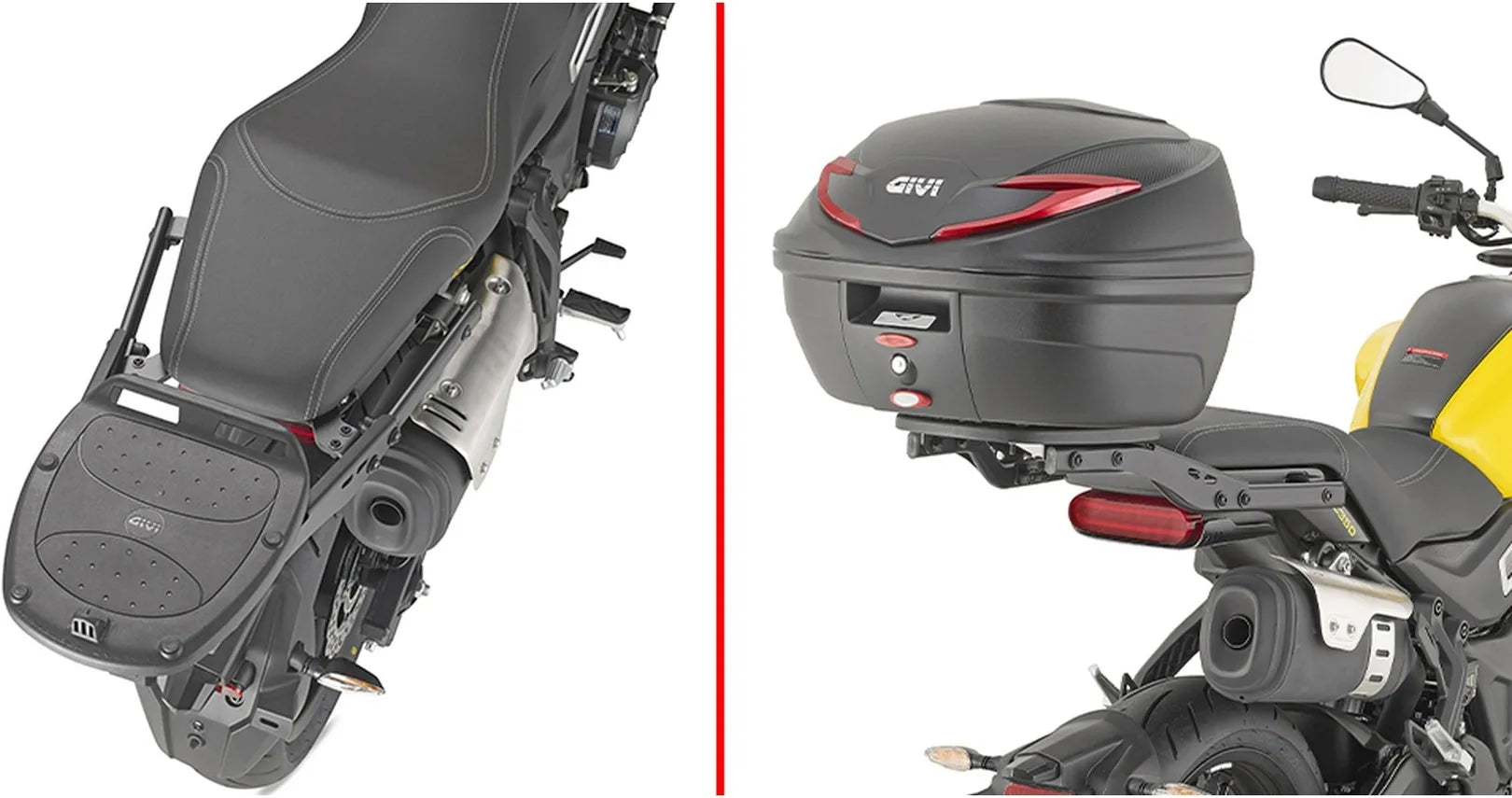Baúl Monolock Blade Negro Tech 37 Lt Blade Plastico - Givi Compatible Con Voge Trofeo 350 Ac (2023-2024)