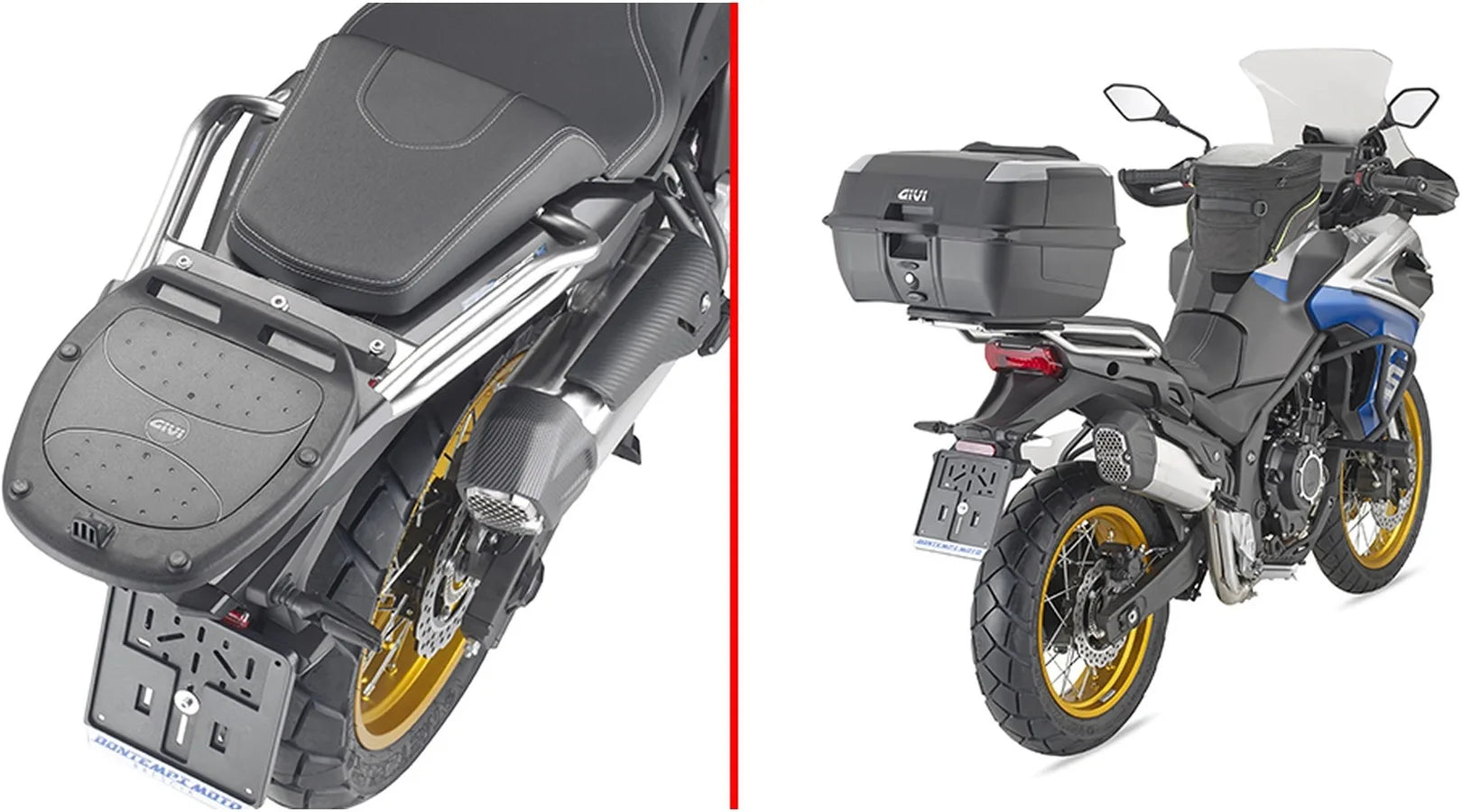 Baúl Monokey Aluminio 47 Lt Plastico - Givi Compatible Con Voge Valico 625 Dsx (2025)