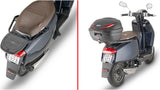 Monolock Vision Black Tech Top Case - 34 Lt Vision Technopolymer - Givi Compatible With Lambretta V Special 50 - 100 - 200 (2022-2024)