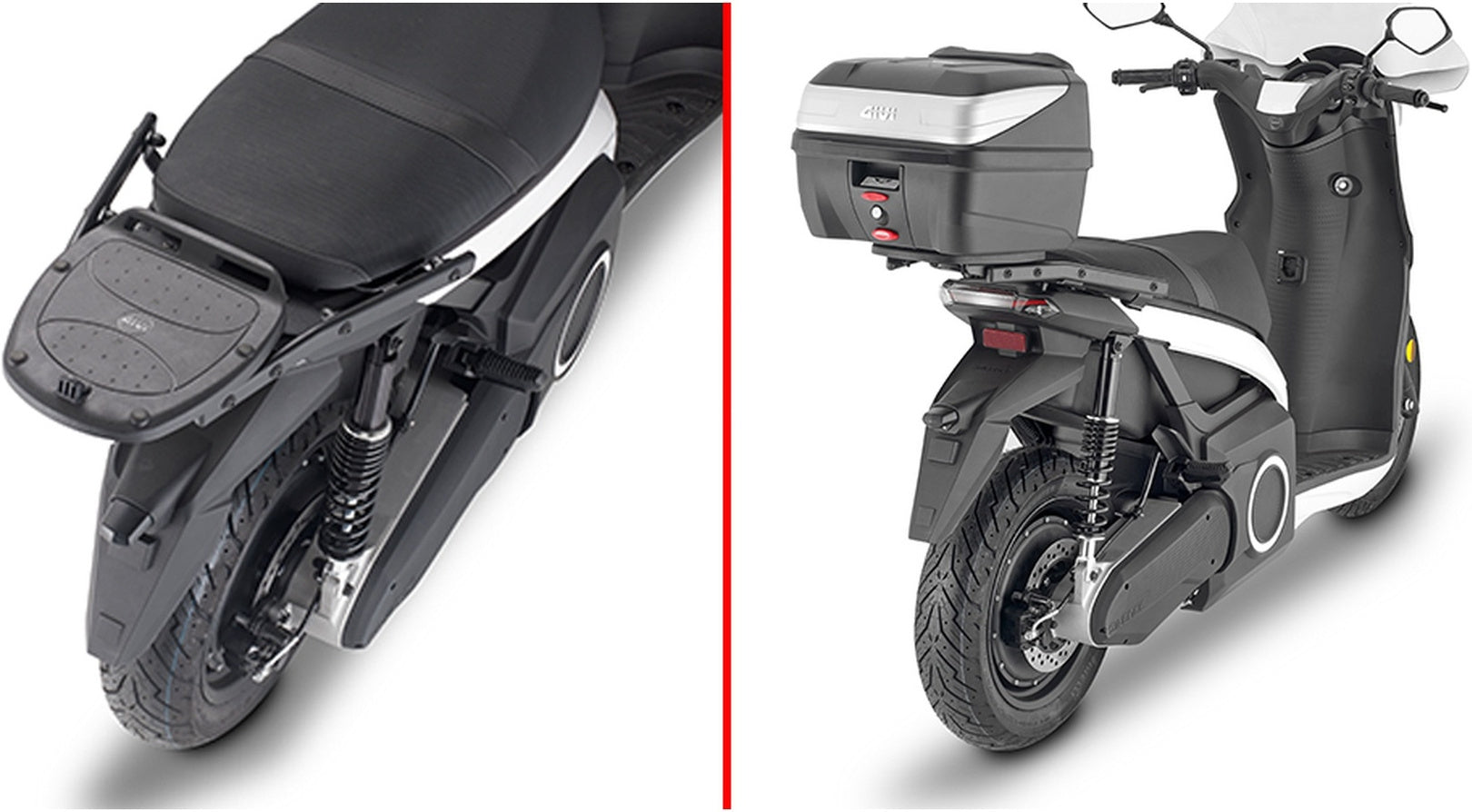 Monolock Alpina Black Aluminium Top Case - 44 Lt Alpina Aluminium - Givi Compatible With Silence S01 (2022-2024)