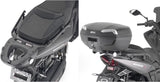 Monokey Trekker Alaska Black Aluminium Top Case - 56 Lt Trekker Alaska Aluminium - Givi Compatible With Wottan Storm S 300 (2022-2024)