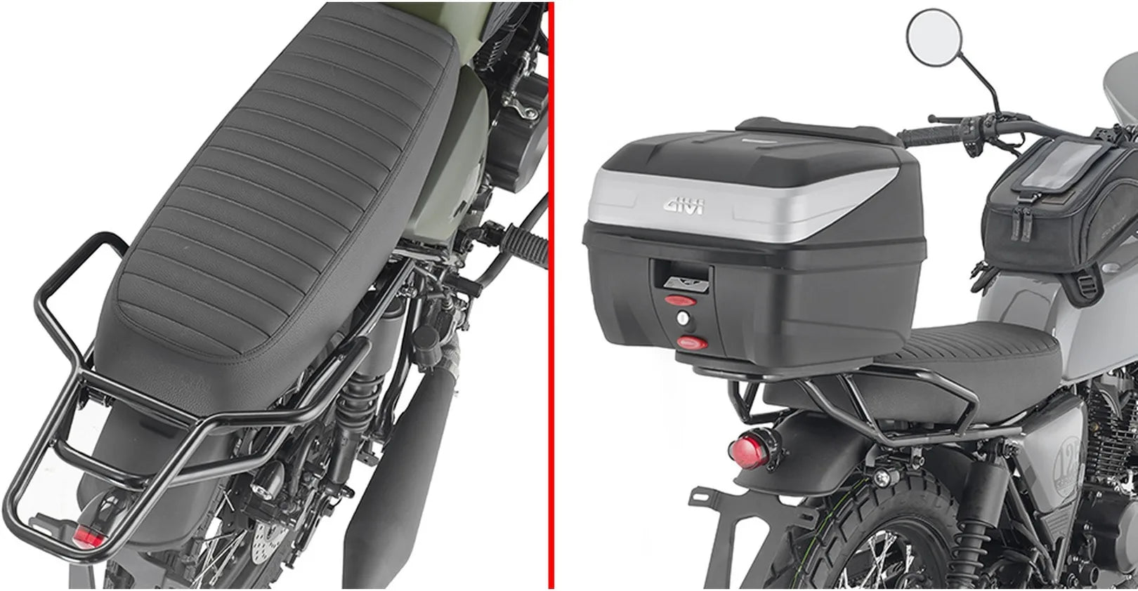 Baúl Monolock Alpina Aluminio 44 Lt Alpina Aluminio - Givi Compatible Con Brixton Cromwell 125 (2022-2024)