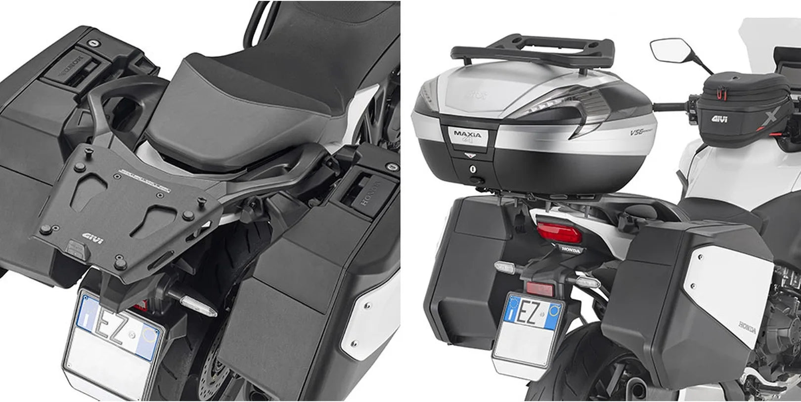 Baúl Monokey Trekker Aluminio Negro 52 Lt 6Kg Trekker Aluminio - Givi Compatible Con Honda Nt 1100 (2022-2024)