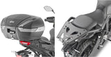 Monokey Maxia 5 Silver Top Case - 58 Lt Maxia 5 Technopolymer - Givi Compatible With Yamaha Tracer 9 - Gt - Gt+ (2021-2024)