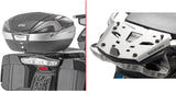 Monokey Trekker Alaska Black Aluminium Top Case - 56 Lt Trekker Alaska Aluminium - Givi Compatible With Bmw R 1250 Rt (2019-2020)
