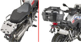 Monokey Carbon Look Tech Top Case - 47 Lt Technopolymer - Givi Compatible With Bmw F 850 Gs Adventure (2019-2023)