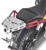 Rear Rack In Aluminium For Monokey Top-Case Aluminium - Givi Compatible With Moto Guzzi V85 Tt (2019-2023)