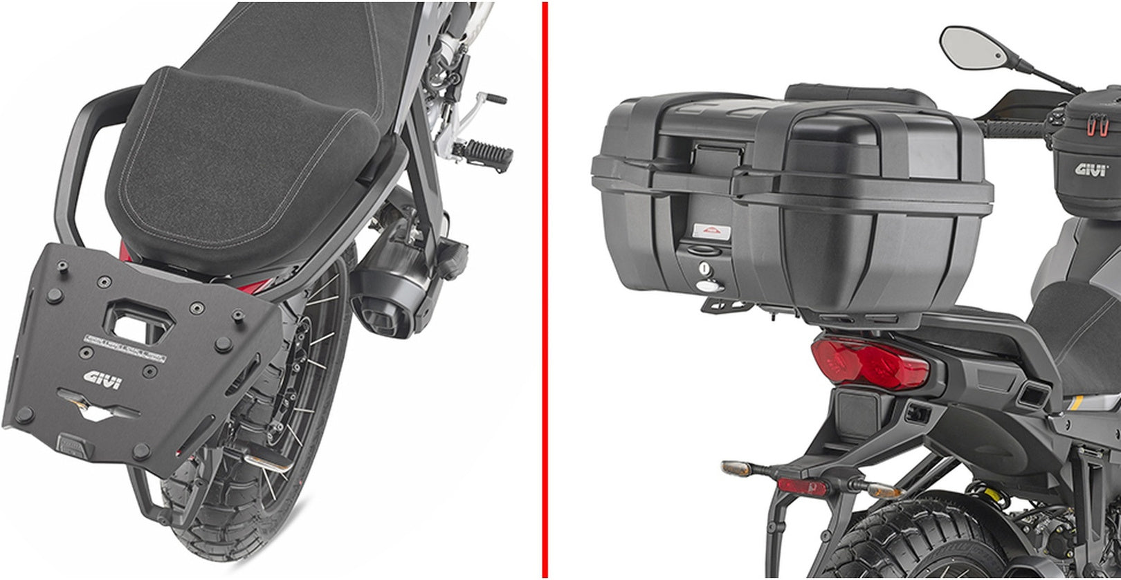 Rear Rack In Aluminium For Monokey Top-Case Aluminium - Givi Compatible With Moto Guzzi Stelvio 1000 (2024)
