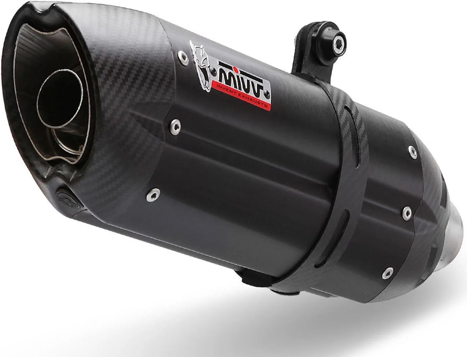 Tubo De Escape Con Catalizador Y Homologación Acústica Suono Acero Negro Carbono - Mivv Compatible Con Triumph Tiger 1050 (2007-2012)