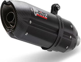 Tubo De Escape Con Homologación Acústica Suono Acero Negro Carbono - Mivv Compatible Con Bmw F 650 Gs (2008-2012)