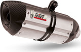 Non-Catalytic Exhaust Tip With Sound Certification Suono Stainless Steel Carbon - Mivv Compatible With Ducati Hypermotard 821 (2013-2015)
