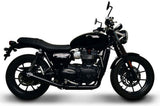 Complete Exhaust System Without Sound Certification Conical Steel Black - Termignoni Compatible With Triumph Street Twin (2016-2020)
