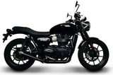 Sistema De Escape Completo Sin Homologación Acústica Conical Acero Inox Negro - Termignoni Compatible Con Triumph Street Twin (2016-2020)