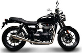 Sistema De Escape Completo Sin Homologación Acústica Conical Acero Inox - Termignoni Compatible Con Triumph Street Twin (2016-2020)