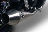 Sistema De Escape Completo Sin Homologación Acústica Conical Acero Inox - Termignoni Compatible Con Triumph Street Twin (2016-2020)
