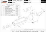 Tubo De Escape Con Homologación Acústica Suono Acero Negro Carbono - Mivv Compatible Con Triumph Speed Triple (2011-2015)