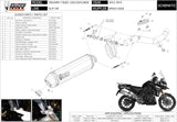 Non-Catalytic Exhaust Tip With Sound Certification Speed Edge Stainless Steel Carbon - Mivv Compatible With Triumph Tiger 1200 Explorer (2012-2015)