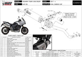 Tubo De Escape Con Homologación Acústica Oval Titano Carbono - Mivv Compatible Con Triumph Tiger 1050 Sport (2017-2020)