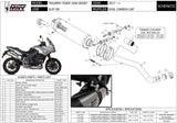 Exhaust Tip With Noise Certification Oval Carbon Carbon - Mivv Compatible With Triumph Tiger 1050 Sport (2017-2020)