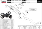 Tubo De Escape Con Homologación Acústica Speed Edge Acero Negro Carbono - Mivv Compatible Con Triumph Tiger 1050 Sport (2017-2020)
