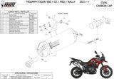 Tubo De Escape Con Homologación Acústica Oval Titano - Mivv Compatible Con Triumph Tiger 900 - Gt - Pro (2021-2024)