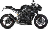 Exhaust Tip With Noise Certification Delta Race Steel Black Carbon - Mivv Compatible With Triumph Speed Triple R Rs (2018-2020)