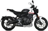 Sistema De Escape Completo Sin Catalizador Y Con Homologación Acústica Delta Race Acero Negro Carbono - Mivv Compatible Con Triumph Trident 660 (2021-2024)