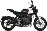 Complete Non-Catalytic Exhaust System With Sound Certification Delta Race Steel Black Carbon - Mivv Compatible With Triumph Trident 660 (2021-2024)