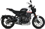 Sistema De Escape Completo Sin Catalizador Y Sin Homologación Acústica X-M5 Acero Negro Carbono - Mivv Compatible Con Triumph Trident 660 (2021-2024)