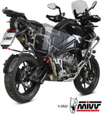 Tubo De Escape Con Homologación Acústica Dakar Acero Negro - Mivv Compatible Con Triumph Tiger 1200 Gt - Rally (2021-2024)