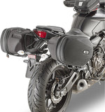 Corium Black Side Bags - 26 Lt Corium Nylon - Givi Compatible With Yamaha Mt-07 (2018-2020)