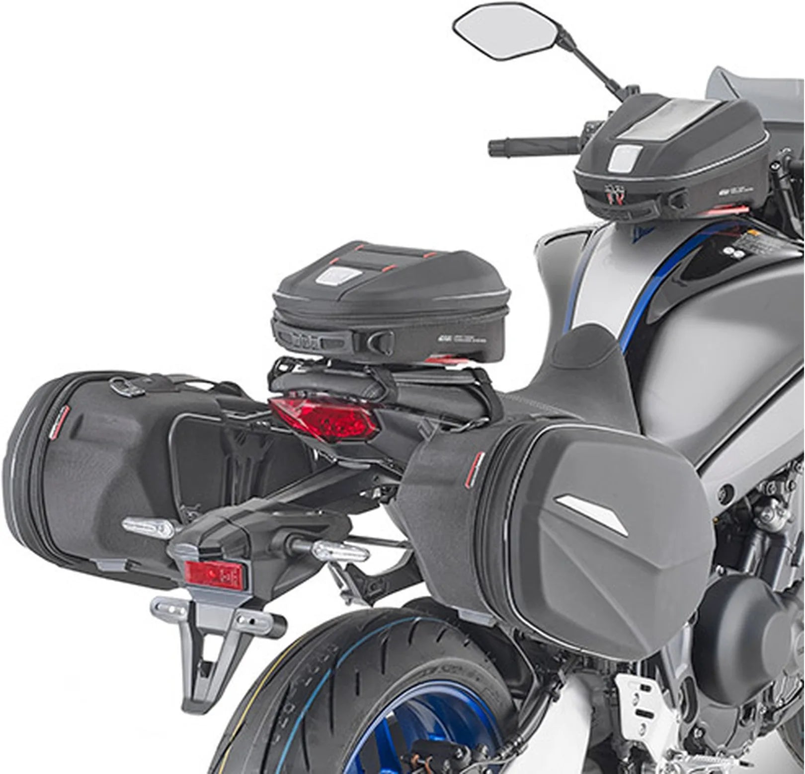 Alforjas Laterales Negro 60 Lt Nylon - Givi Compatible Con Yamaha Mt-09 - Sp (2021-2023)