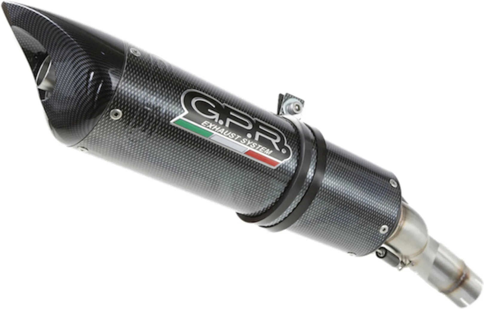 Tubo De Escape Con Homologación Acústica Tiburon Carbon Look - Gpr Compatible Con Benelli Tnt 1130 (2008-2016)