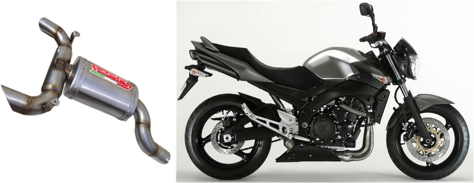 Tubo De Escape Con Homologación Acústica Oval Titano - Gpr Compatible Con Suzuki Gsr 600 (2006-2011)