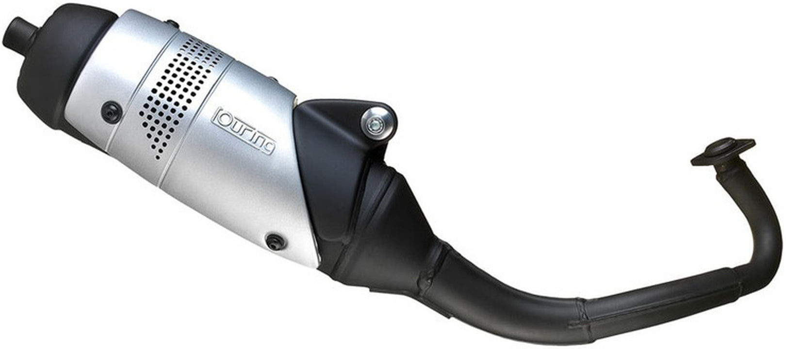 Complete Catalytic Exhaust System With Sound Certification Touring Stainless Steel - Leovince Compatible With Kymco Vitality 50 (2007-2008)