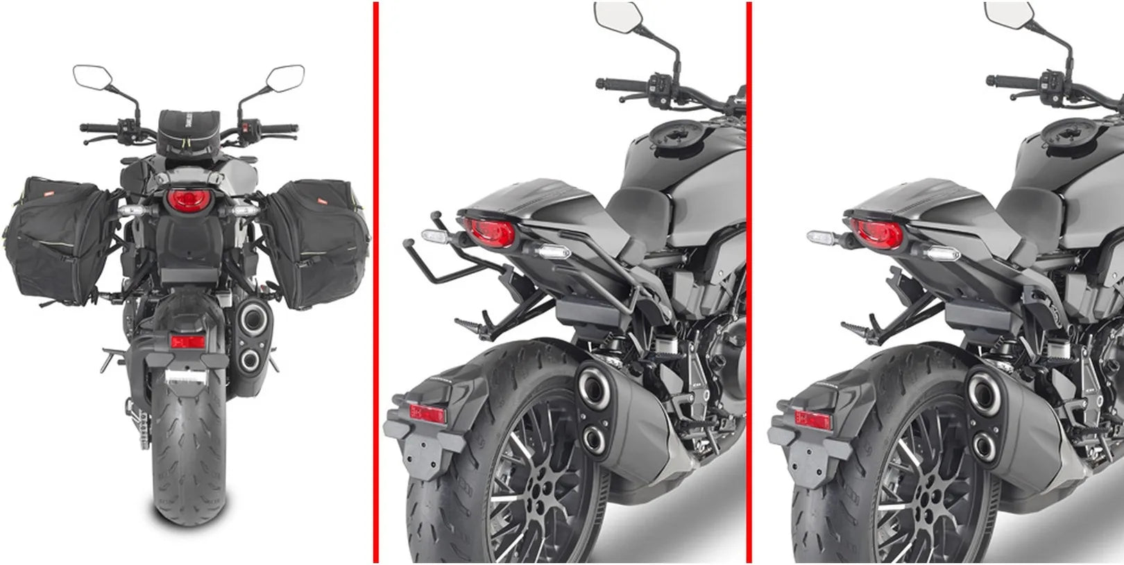 Alforjas Laterales Negro 60 Lt Nylon - Givi Compatible Con Honda Cb 1000 R (2018-2020)