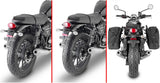 Corium Black Side Bags - 26 Lt Corium Nylon - Givi Compatible With Triumph Bonneville T100 (2017-2022)
