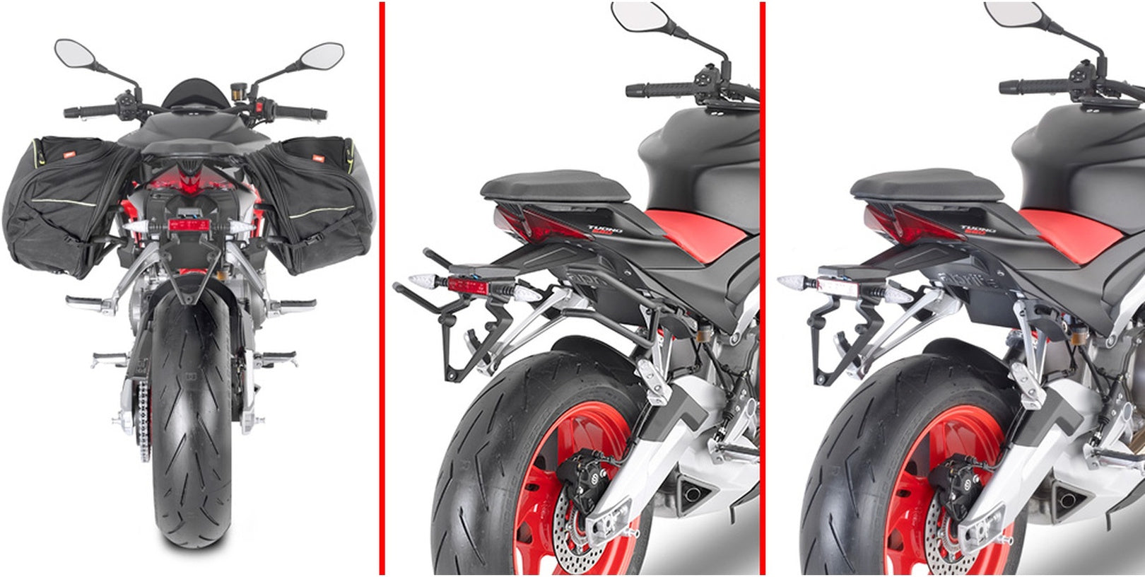 Black Side Bags - 60 Lt Nylon - Givi Compatible With Aprilia Rs 660 (2021-2024)