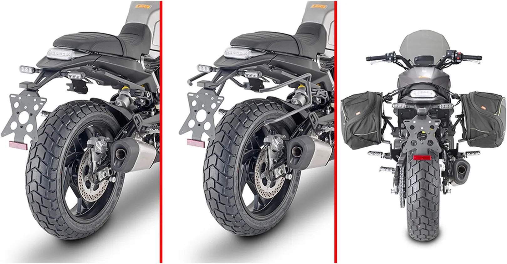 Alforjas Laterales Negro 60 Lt Nylon - Givi Compatible Con Benelli Leoncino 800 (2022-2024)