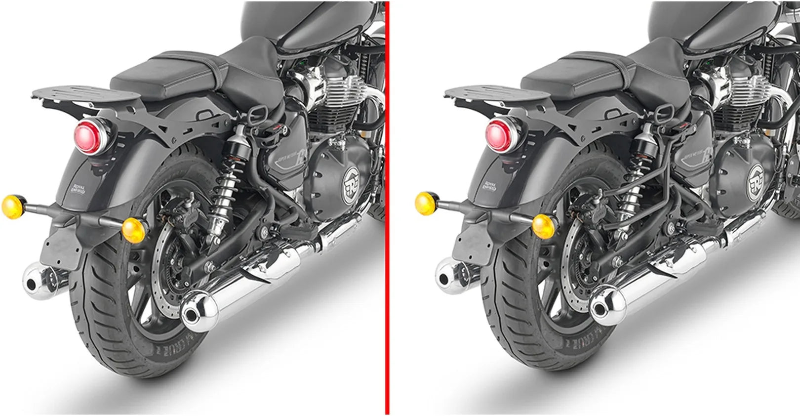 Alforjas Laterales Negro 60 Lt Nylon - Givi Compatible Con Royal Enfield Super Meteor 650 (2023-2024)
