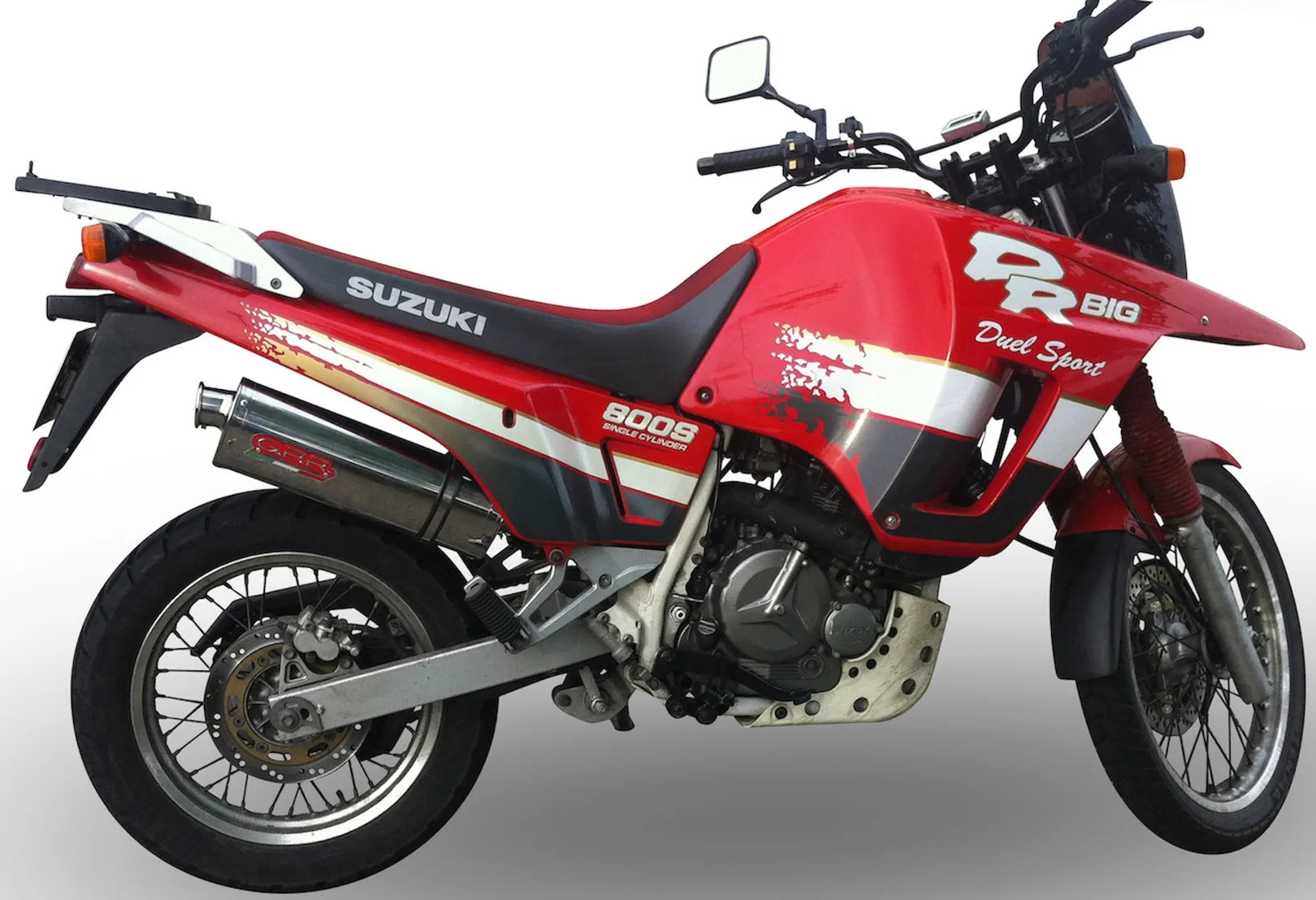 Tubo De Escape Con Homologación Acústica Trioval Acero - Gpr Compatible Con Suzuki Dr Big 800 (1991-1995)