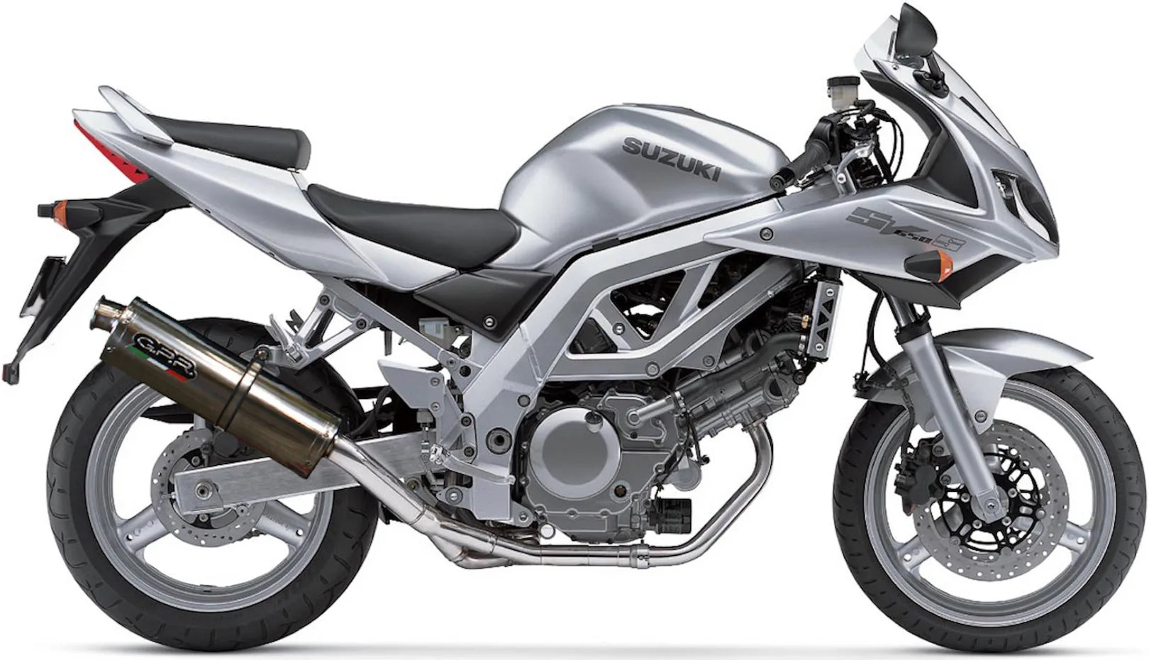 Tubo De Escape Con Catalizador Y Homologación Acústica Trioval Acero - Gpr Compatible Con Suzuki Sv 650 - S (2003-2010)