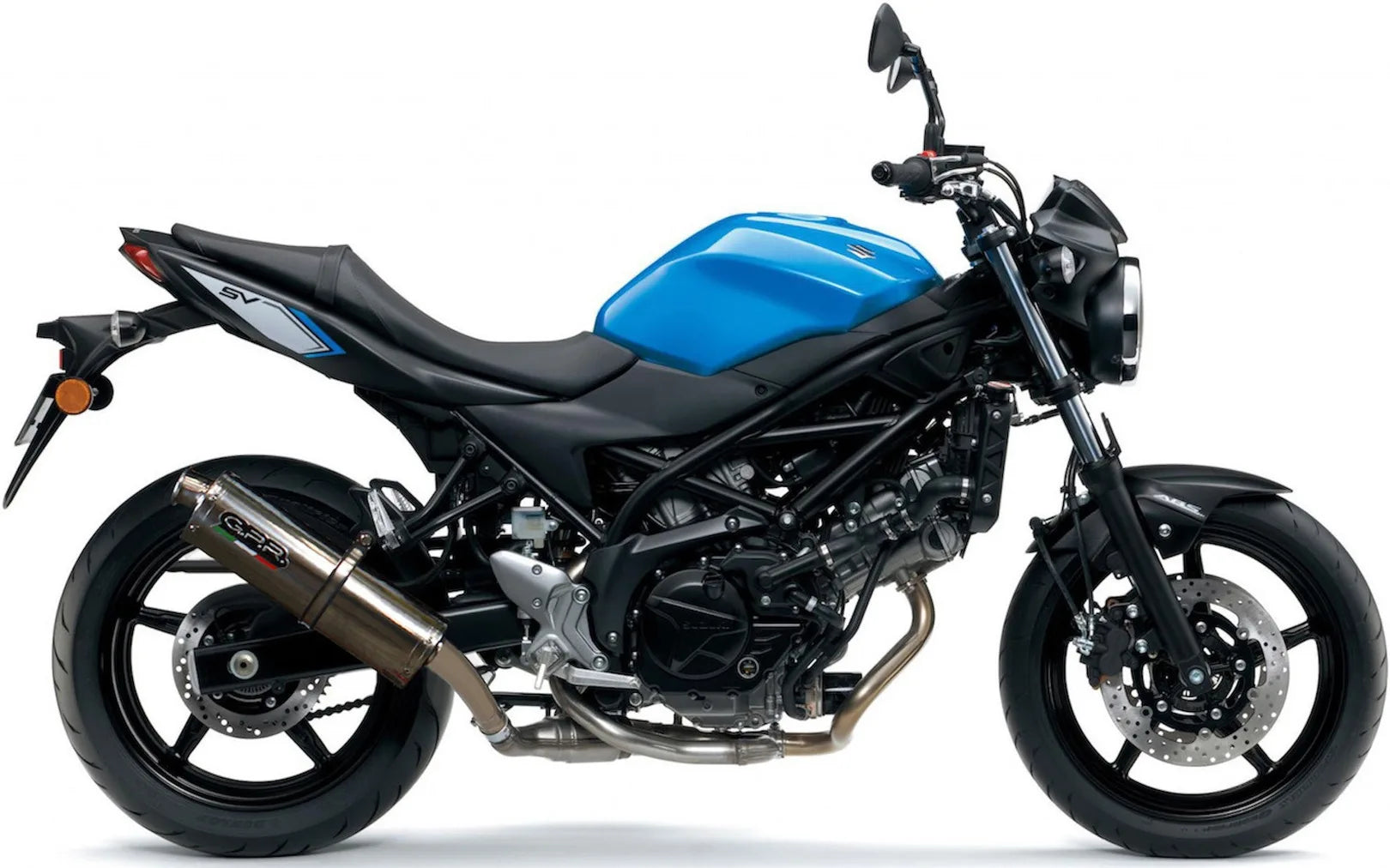 Tubo De Escape Con Homologación Acústica Trioval Acero - Gpr Compatible Con Suzuki Sv 650 A (2016-2020)