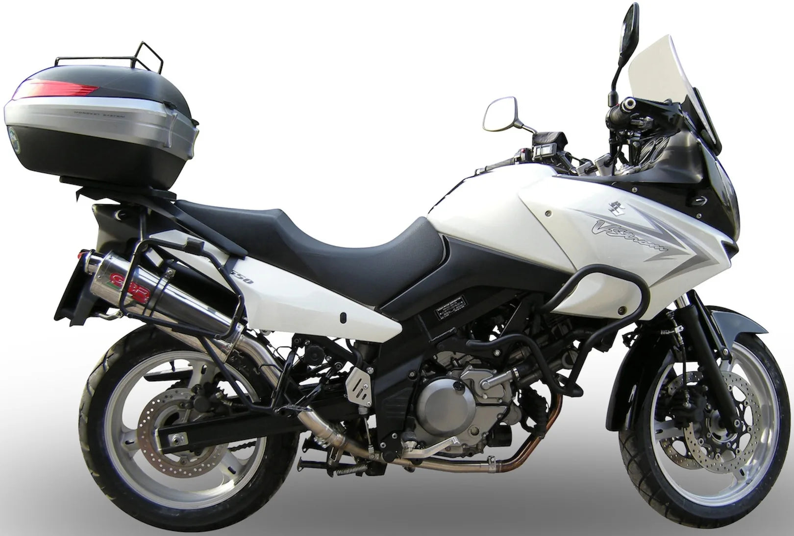 Tubo De Escape Con Catalizador Y Homologación Acústica Trioval Acero - Gpr Compatible Con Suzuki V-Strom Dl 650 (2004-2011)