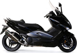 Sistema De Escape Completo Sin Catalizador Y Con Homologación Acústica Trioval Acero - Gpr Compatible Con Yamaha T-Max 500 (2001-2011)